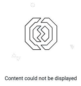 Content cannot be displayed